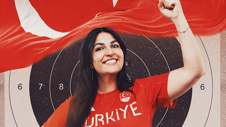 Milli atıcı Şevval İlayda Tarhan, Yusuf Dikeçi yakaladı, tarihe geçti