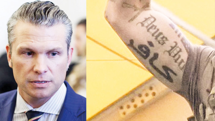 İslamofobi sembolü: Hegseth’in kolunda ‘kâfir’ dövmesi