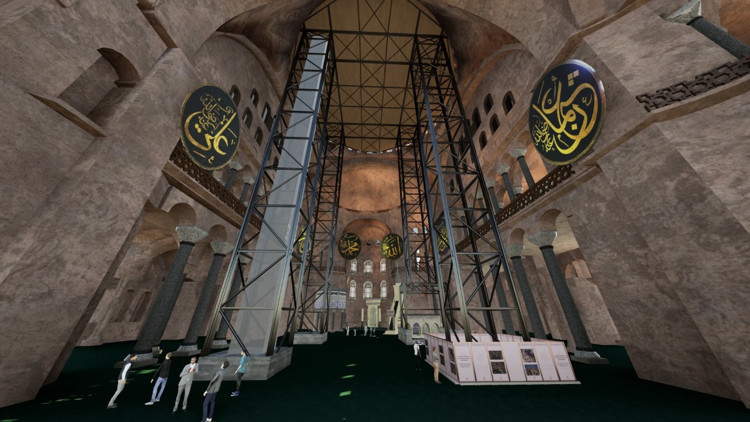 Ayasofyanın ana kubbesinde tarihi restorasyon başlıyor