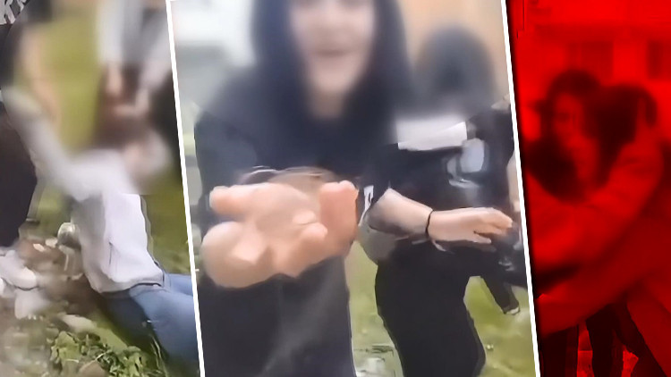 Gaziosmanpaşada akran kâbusu Saçını kopararak kameraya güldü