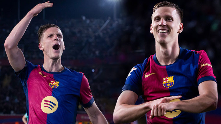 Barcelona, 3 puana Dani Olmo ile koştu