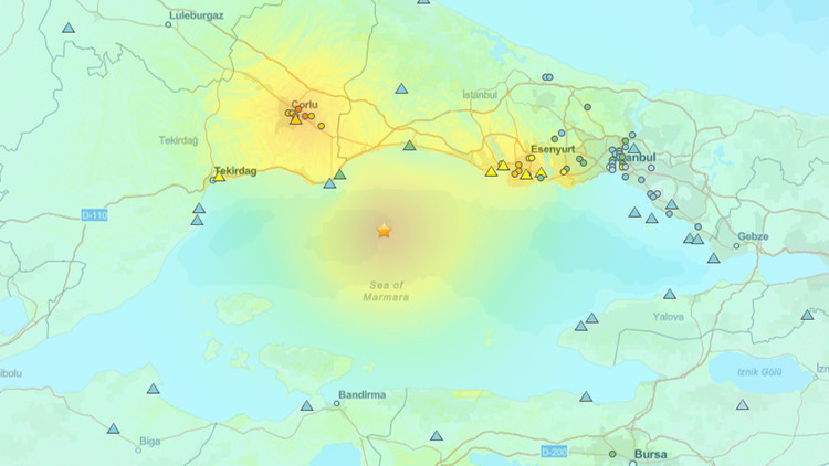 ABDli kurum açıkladı: Deprem hangi ilçede ne kadar hissedildi ABDli kurum açıkladı: Deprem hangi ilçede ne kadar hissedildi
