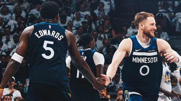 Timberwolves, Batı Konferansında finale yükseldi Timberwolves, Batı Konferansında finale yükseldi
