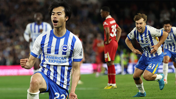 Brighton, şampiyon Liverpool karşısında galip