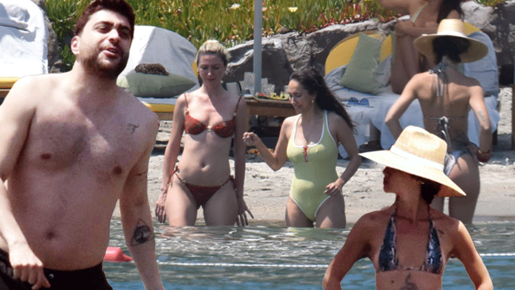 Ünlü isimlerin deniz keyfi... Bodrum’da buluştular