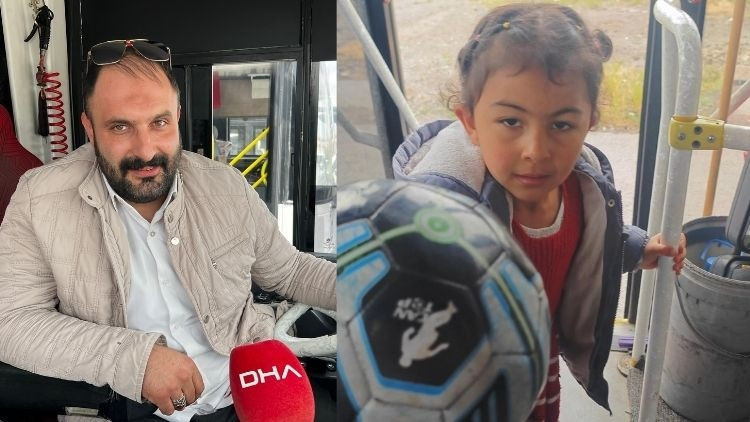 Küçük kızın topunu şişiren otobüs şoförü konuştu: O kadar tatlı ki servetini istese verirsin