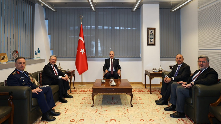 TBMM Başkanı Kurtulmuş, Türkiye’nin NATO Daimi Temsilciliği’ni ziyaret etti