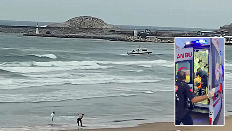 Şile Plajında boğulma tehlikesi geçiren 2 kişiden biri kayboldu