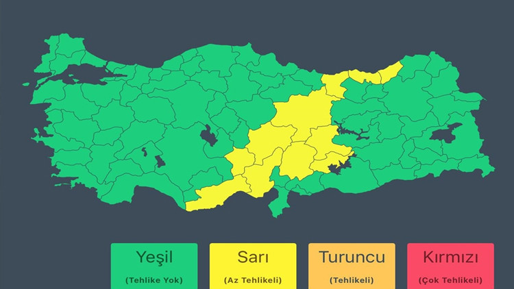 Son dakika... İçişleri Bakanlığı’ndan sağanak ve fırtına uyarısı