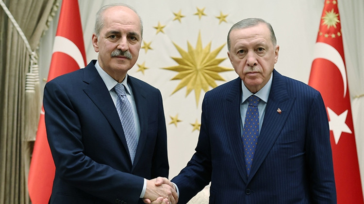 Cumhurbaşkanı Erdoğan, TBMM Başkanı Kurtulmuşu kabul etti