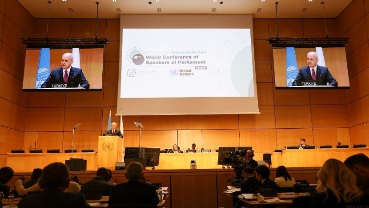 TBMM Başkanı Kurtulmuş Cenevrede konuştu Gazze’de yaşanan soykırıma dikkat çekti