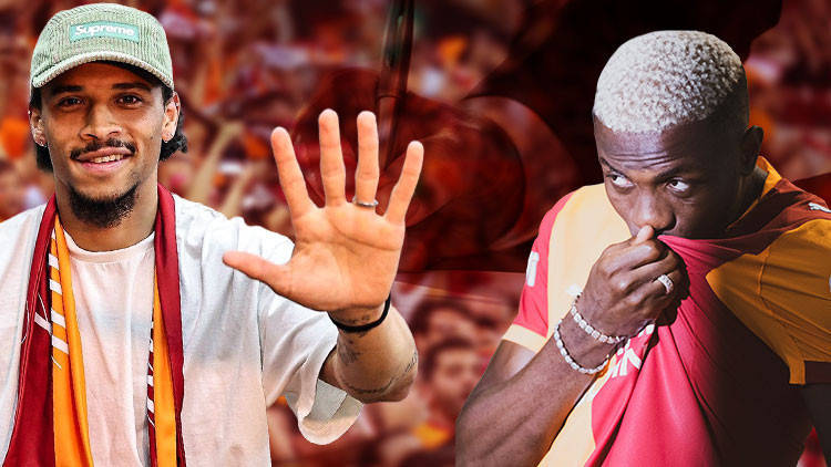 Galatasaraydan Leroy Sane ve Victor Osimhene görkemli imza töreni