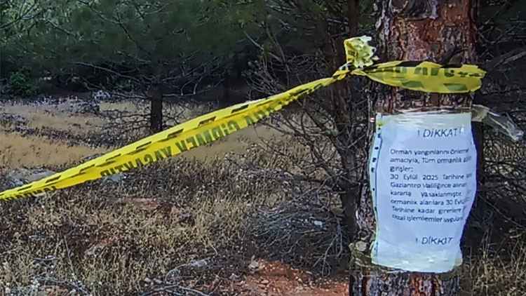 Gaziantepte, ormanlara girişler yasaklandı