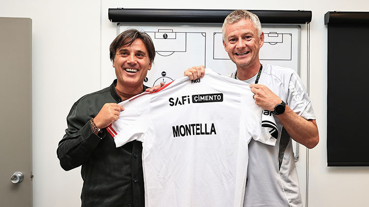 Vincenzo Montella, Solskjaeri ziyaret etti Vincenzo Montella, Solskjaeri ziyaret etti