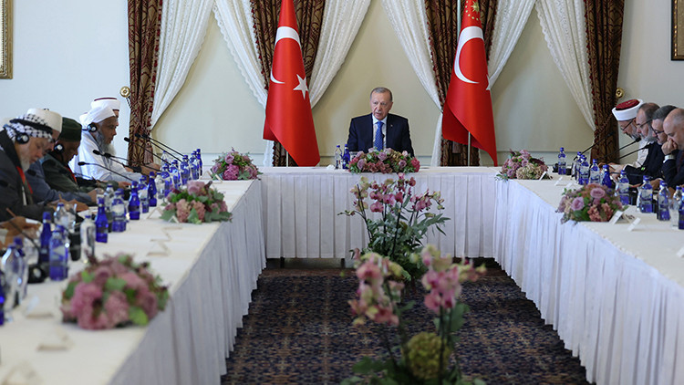 Cumhurbaşkanı Erdoğan, Dünya Müslüman Alimler Birliği heyetini kabul etti