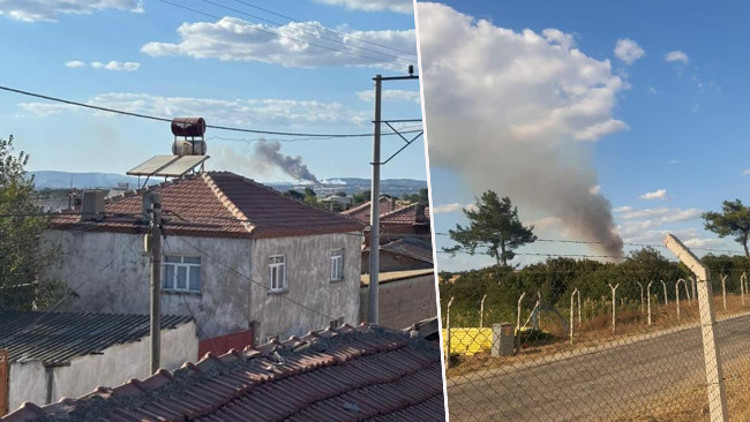 Çanakkalede orman yangını Alevler rüzgarı etkisiyle büyüdü Çanakkalede orman yangını Alevler rüzgarı etkisiyle büyüdü