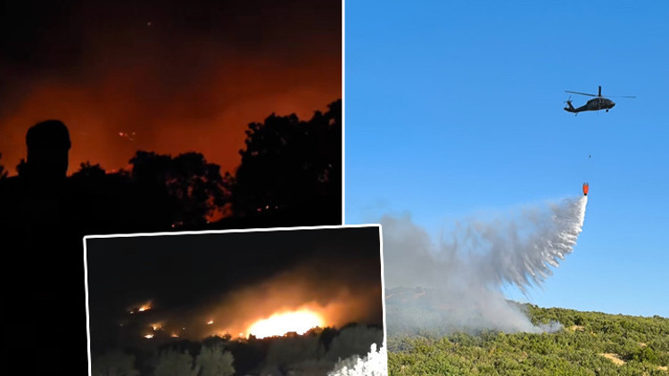 Diyarbakırdaki örtü yangını 2nci gününde Havadan ve karadan müdahale ediliyor