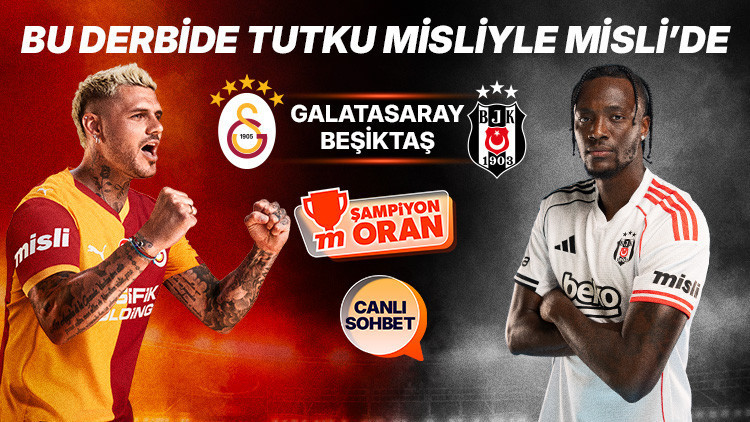 Dev derbide Galatasaray’ın konuğu Beşiktaş Maçın heyecanı canlı sohbet ve Şampiyon Oranlar ile Mislide Dev derbide Galatasaray’ın konuğu Beşiktaş Maçın heyecanı canlı sohbet ve Şampiyon Oranlar ile Mislide