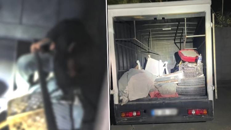 Klima düzenekli gizli bölmeden 11 kaçak göçmen çıktı