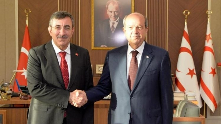Cumhurbaşkanı Yardımcısı Yılmaz, KKTC Cumhurbaşkanı Tatar ile görüştü
