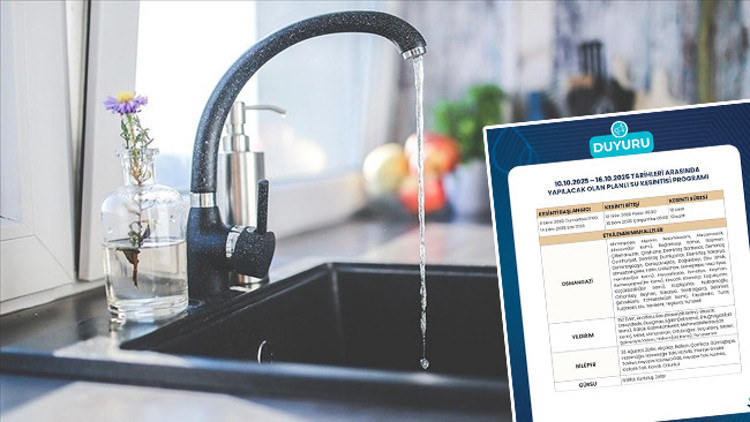 Su kesintileri 6 gün daha uzatıldı BUSKİ duyurdu: İşte suların kesileceği ilçe ve mahalleler