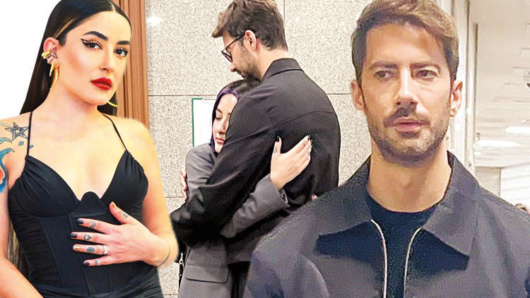 İki yıllık evlilik bitti... Sarılarak boşandılar