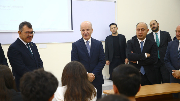 YÖK Başkanı Türkiye-Azerbaycan Üniversitesi’nde