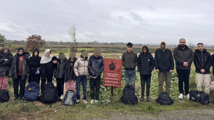 Edirnede 29 kaçak göçmen yakalandı
