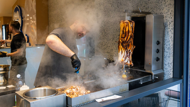 Almanyada ahtapot döner satışta Almanyada ahtapot döner satışta