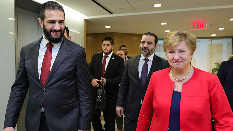 Suriye Cumhurbaşkanı Ahmed Şaradan IMF ziyareti