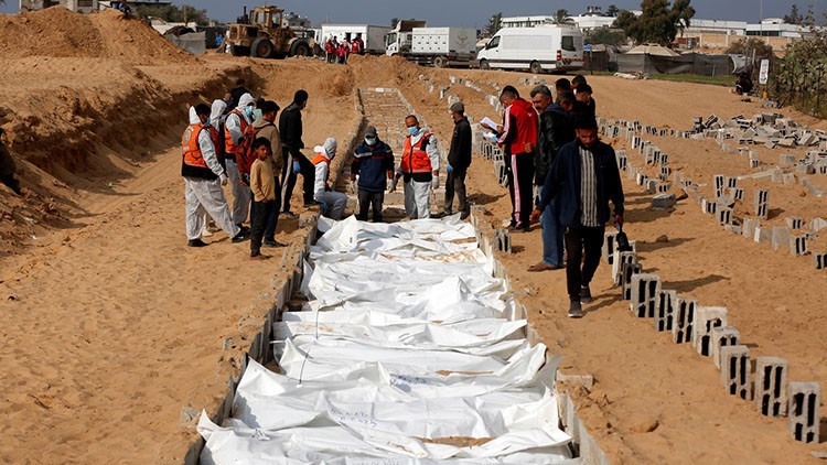 Gazzedeki kimsesizler toprağa verildi