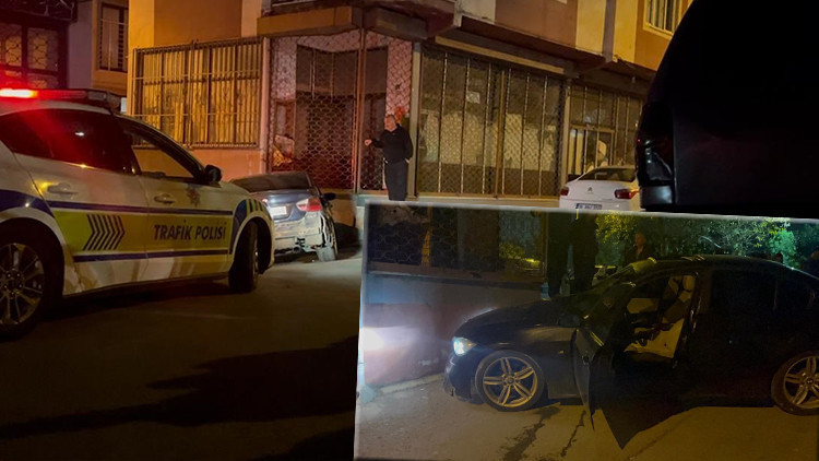 Polisten kaçarken 3 araca çarptı Aracını bırakıp kaçtı