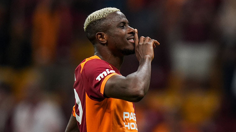 Galatasarayda Victor Osimhen salonda çalıştı