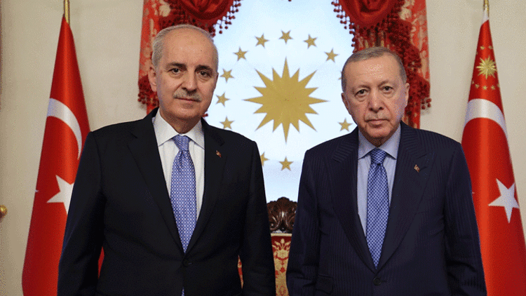 Cumhurbaşkanı Erdoğan, TBMM Başkanı Kurtulmuşu kabul etti