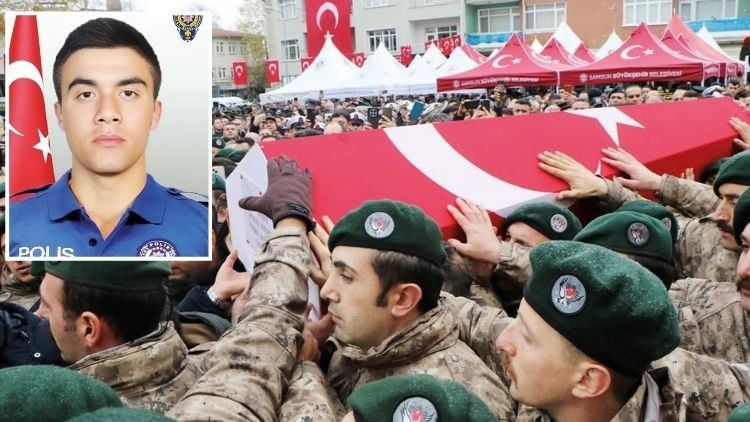 Şehit polise veda