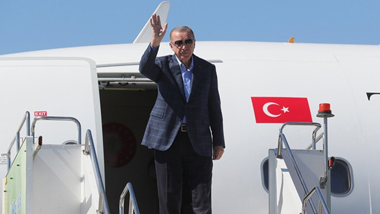 Cumhurbaşkanı Erdoğan, Türkmenistana gitti