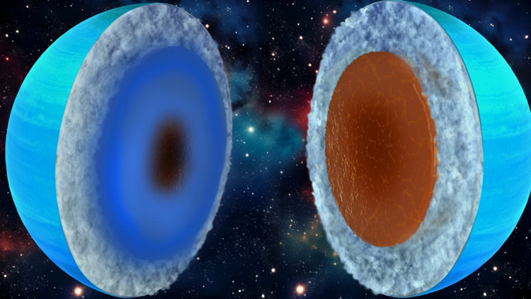 Buz devleri Uranüs ve Neptün aslında kayalık mı Buz devleri Uranüs ve Neptün aslında kayalık mı