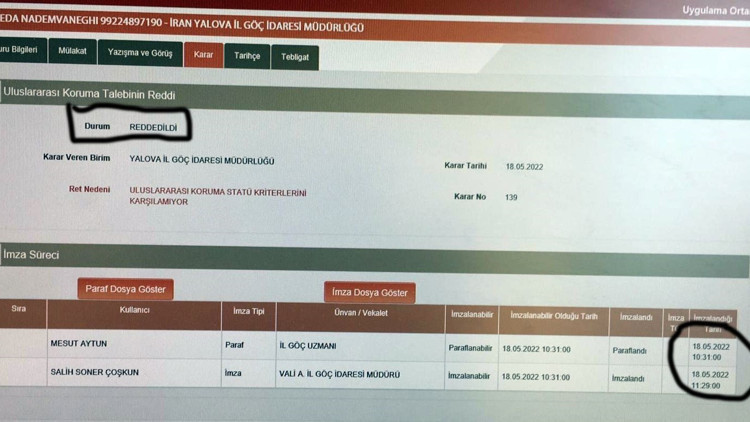 Görevden uzaklaştırılan Yalova İl Göç İdaresi Müdürünün usulsüz mülakat mesajları ortaya çıktı