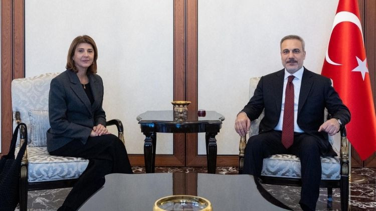 Dışişleri Bakanı Hakan Fidan, BM Kıbrıs Temsilcisi Cuellar ile bir araya geldi