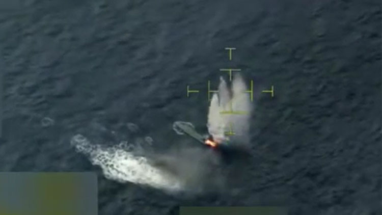 ABD bir tekne daha vurdu: 1 ölü