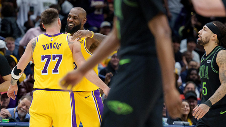 LeBron ile Doncic 30ar sayı attı, Lakers deplasmanda kazandı