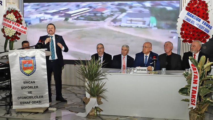 Sincan Şoförler Odası’nda İsa Yalçın güven tazeledi