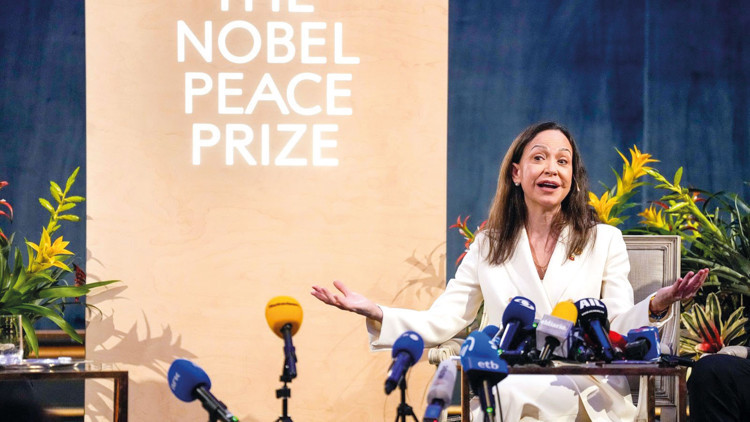 Nobel Komitesi’nden Machado’ya... ‘Ödülü Trump’a devredemezsin’