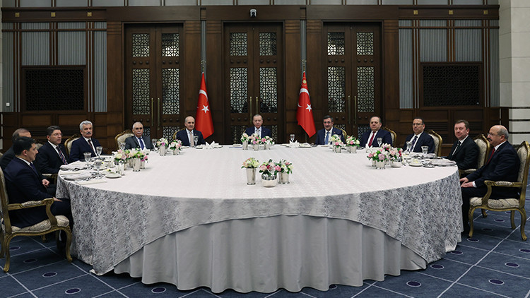 Son dakika haberi... Cumhurbaşkanı Erdoğan yasama, yürütme ve yargı organlarının temsilcileriyle bir araya geldi