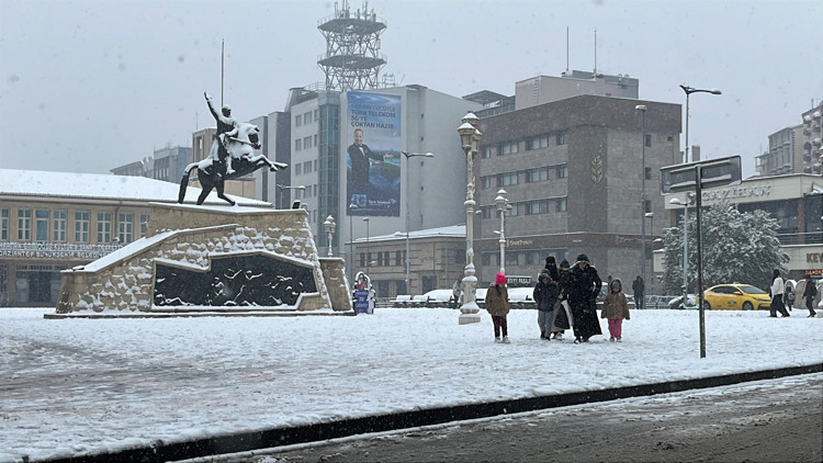 Gaziantepte kar yağışı