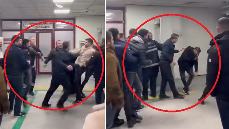 Diyarbakırda hastanenin acil servisinde bıçaklı, tekmeli ve yumruklu kavga