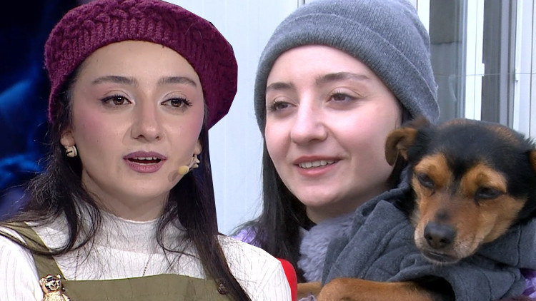 Köpeği Boncuk ile çektiği videolarla tanınan Fatma, Beyazla Jokere konuk oldu