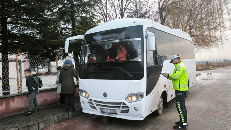 Okul servisleri denetlendi