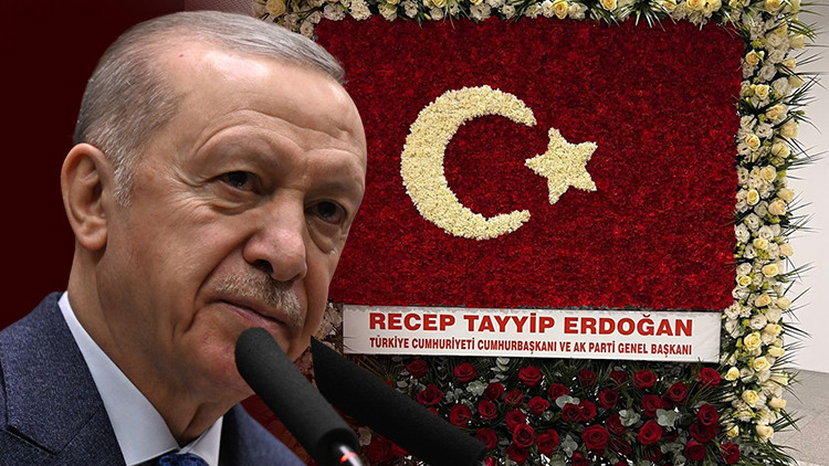 Cumhurbaşkanı Erdoğandan MHPnin 57. yıl dönümü için çiçekli kutlama