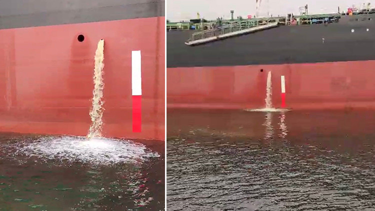 Kirli balast suyunu denize boşaltan gemiye para cezası kesildi